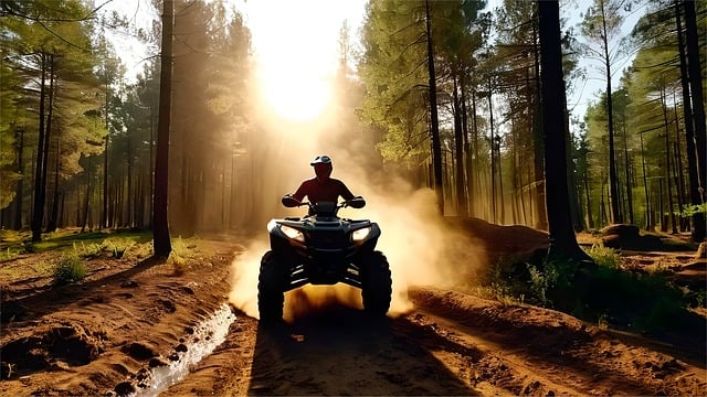 štvorkolka v teréne